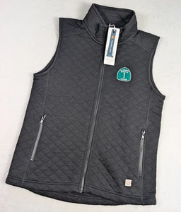 Marine Layer Corbet Full Zip Vest Womens Medium Black w/Logo NWT - Picture 1 of 11