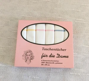 Set, Taschentücher für die Dame, 6 Stck. vintage - Bild 1 von 3