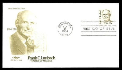 Mayfairstamps US FDC 1984 Pennsylvania Frank C. Laubach Teacher First Day Cover - Image 1 of 2