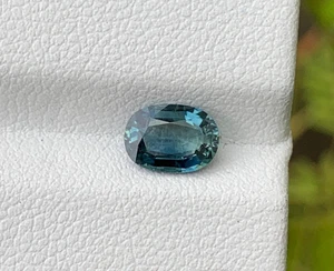 Exquisite 1.23ct Natural Teal Sapphire Oval Cut - 8mm Madagascar Loose Gemstone - Picture 1 of 17