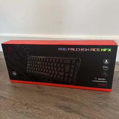 Asus Rog Falchion Ace HFX Compact 65% RGB Analog Gaming Keyboard Wired M605 BNIB - Image 1 of 4