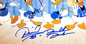 ๐ช JSA Donald Duck Through the Years Disney Cel Sericel Hand Signed Voice - Picture 1 of 11