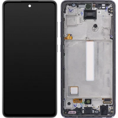 DISPLAY LCD TOUCH FRAME ORIGINALE SERVICE PACK SAMSUNG GALAXY A52S 5G A528B NERO - Immagine 1 di 4