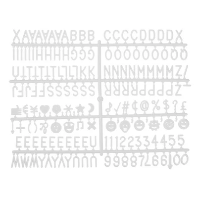 Felt Board Letters, 680 Characters White 3/4" Letters Numbers Symbols 4Pcs - image 1 of 4