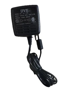 DVE DV-1280 Class 2 Transformer Output 12VDC 800mA Input 120VAC 60Hz 16W 0.18A - Picture 1 of 4