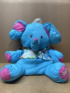 Fisher-Price Wild Puffalumps Elefant 19 Zoll Plüsch blau Vintage 1987 - Bild 1 von 13