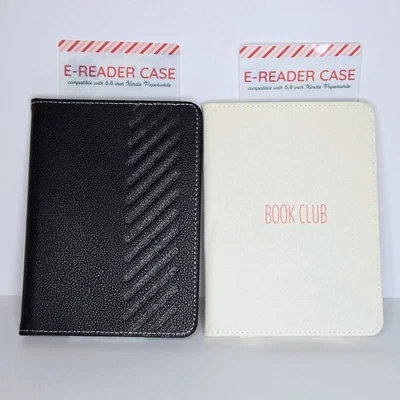 FUNDAS PARA LECTORES ELECTRÓNICOS Kindle Paperwhite Juego de 2 Blanco y Negro 6.8" NUEVO NUEVO CON ETIQUETAS  Foto 1 de 4