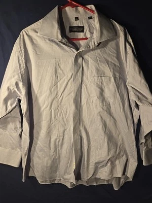 Donald Trump Shirt 17 1/2 Light Blue Classic Button Up Long Sleeve Casual Mens - Image 1 of 4