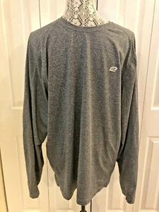 MEN'S SIZE XL ROADRUNNER SPORTS GRAY LONG SLEEVE ACTIVEWEAR SHIRT - EUC - Picture 1 of 5