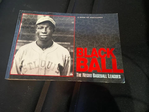 Black Ball the Negro Baseball Leagues Book 1 of30 Postcards MLB Cover