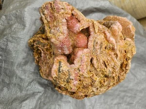 Rhodochrosite big rough stalagtite cluster specimen 30 pound - Picture 1 of 4