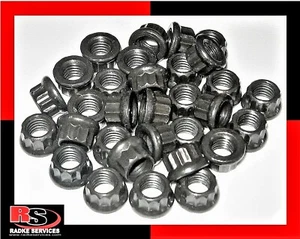 VW 30 FOR $33 12 POINT CHROMOLY NUT METRIC 8mm1.25 THREAD EXH. INT. BY RADKE - Picture 1 of 8