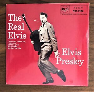 Elvis Presley - The Real Elvis UK 45 RPM EP RCA RCX 7190 EX 1981 reissue