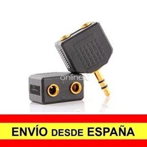 Adaptador Estereo Jack 3,5 mm Macho a Doble Jack Hembra 3,5 a3626 - Imagen 1 de 3