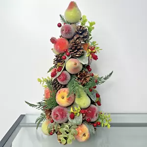 "Decoración de árbol topiario frutal con cuentas azucaradas vintage de 17""" - Imagen 1 de 11