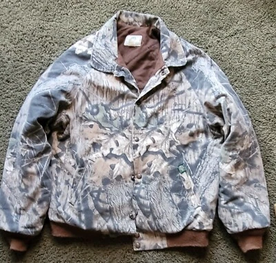 Chaqueta De Colección Roble Mossy Reversible Sombra Hierba Rotura Camuflaje Caza Para Hombres Talla Mediana Foto 1 de 4