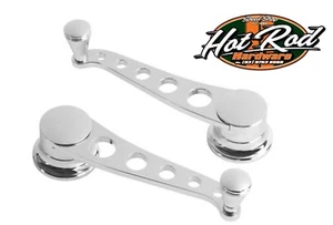 LOKAR CHROMED LAKESTER WINDOW WINDERS FORD&GM 49 & LATER HOT ROD CHEVY - Picture 1 of 4