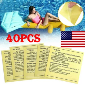 40x Inflatable Repair Kit For Pools Airbeds Hot Tub Patches Heavy Duty Puncture - Picture 1 of 22