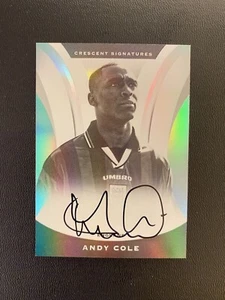 2017 Panini Nobility Soccer Andy Cole Crescent On Card AUTO Autograph England - Picture 1 of 2