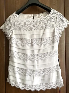 Light Grey Lace Top Size 8 - Picture 1 of 5