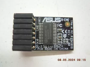Módulo de plataforma confiable de seguridad ASUS TPM-M R2.0 14,1 pines LPC E241819 Rev 1,00 - Imagen 1 de 10