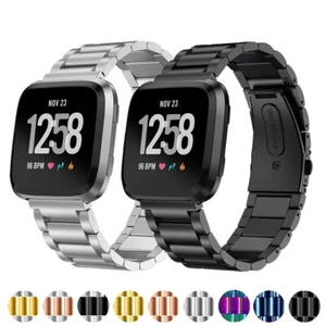 Band Stainless Steel Strap For Fitbit Versa 4/3/Sense 2/Sense Watch Wrist - Picture 1 of 35