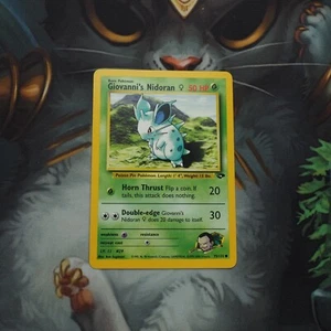 Giovanni's Nidoran 75/132 Pokemon Gym Challenge Played Single Card TCG WOTC - Picture 1 of 10