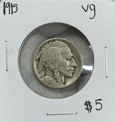 1915 P Buffalo Nickel VG -Great Filler Coin Cover