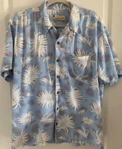 Orvis Latitudes Aloha Short Sleeve Shirt Men's Size L Cotton/Rayon - Picture 1 of 7