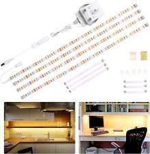 WOBANE Under Cabinet Lighting Kit,Flexible LED Strip Lights Bar,Under Counter L