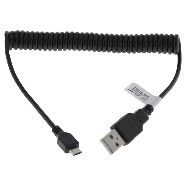 Micro USB Câble de Chargement Pour Samsung Galaxy S3 S4 S5 S6 2.0 Spiralé - Photo 1/1