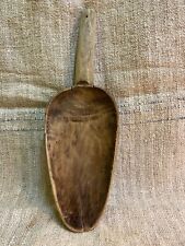 Antique Vintage wooden spoon hand carved Slovakia