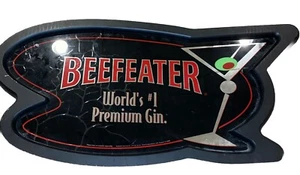 Beefeater Gin Bar Mirror Sign Martini Home Bar Pub Man Cave Vintage 26”x14” - Picture 1 of 8
