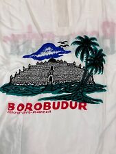 Vintage 1980's Small T-shirt Temple of Borobudur in  Java, Indonesia
