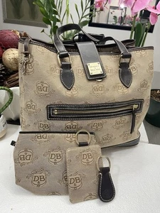 Dooney & Bourke East West Signature Monogram Logo, and accessories - Picture 1 of 14