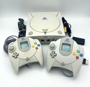 Sega Dreamcast Console + 2 Controller + 2 Memory Card Testata E Funzionante PAL - Imagen 1 de 7