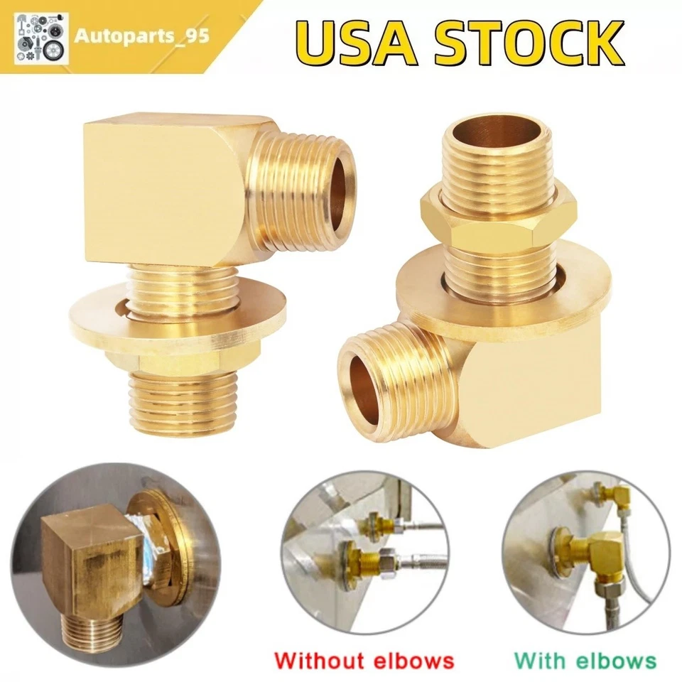 Комплект для установки латунный настенный кран TS B-0230-K 1/2 дюйма NPT короткий колено - Изображение 1 из 4
