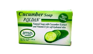 Roldan Bar Soap with Cucumber Extract 3.5 oz | Jabon Natural Extracto de Pepino - Picture 1 of 7