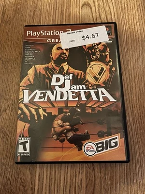 Def Jam Vendetta Greatest Hits Sony PlayStation 2, 2003, Complete With Manual - Image 1 of 2