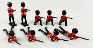 Grenadier Guards (9) Firing Standing, Kneeling & Prone Vintage Metal Toy Sold... - Picture 1 of 4
