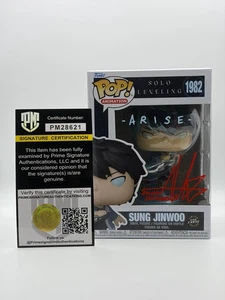 Sung Jinwoo Funko Pop #1982 (Chase) - Signed By Aleks Le - ARISE - PM CERTIFIED - Bild 1 von 15