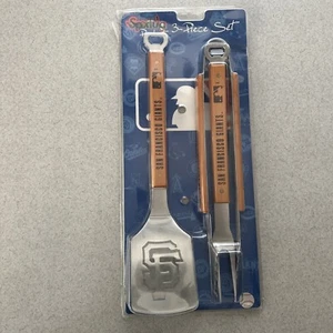 MLB Classic 3PC BBQ Grill Set San Francisco SF Giants Baseball NUOVO SIGILLATO - Foto 1 di 9