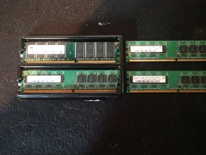 Lot of 4pcs 2GB (4x512MB) DDR memory sticks  (untested) - Picture 1 of 3