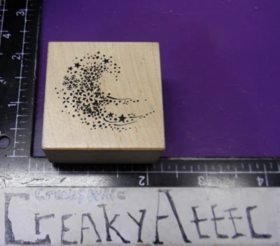 PSX C-3335 SWIRLING SNOW SNOWFLAKES SCENE TEXTURE RUBBER STAMP CREAKYATTIC - Image 1 of 2