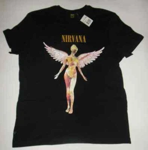 NIRVANA IN UTERO T-Shirt Herren Grundge Music Musik CD/LP-Cover L-2X Kurt Cobain - Bild 1 von 3