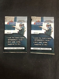2001 Fleer Game Time Football (2) Packs - Drew Brees RC Rookie - Auto - Picture 1 of 2