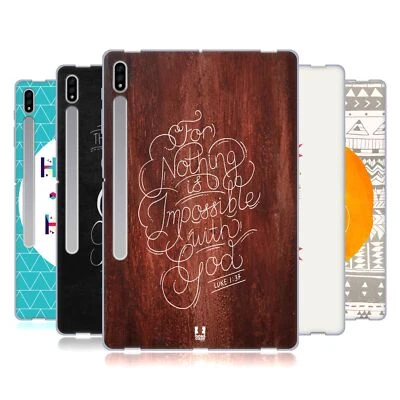 FUNDA HEAD CASE DESIGNS FAMOSOS VERSOS DE LA BIBLIA GEL SUAVE PARA TABLETS SAMSUNG 1 Foto 1 de 4