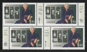 Canada #1509a, Jeanne Sauvé, Se-tenant Block of 4, MNH 1994 - Picture 1 of 1