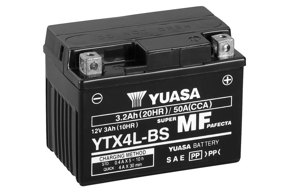 BATERIA Yuasa YTX4L-BS | 12v | 3AH moto | btx4L-bs | ptx4Lbs ytx4Lbs | ¡24h! - Imagen 1 de 1