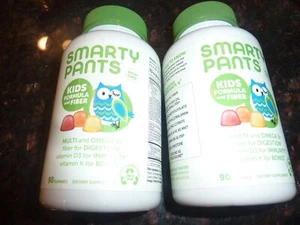 Smartypants Kids Formula Fiber Multi Omega 3s Vitamin D3 K 90 PER 10/2023&11/24 - Picture 1 of 1